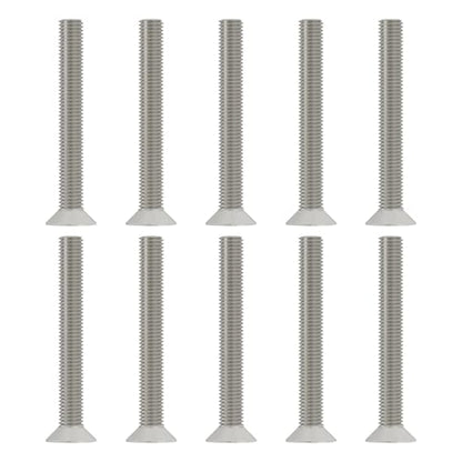 10 Pcs M5x40mm Flat Head Socket Cap Screws,Allen Hex Drive Type, 304 Stainless Steel countersunk Bolt, Full Threaded - size: M5x40mm /10 Pcs