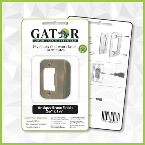 Gator Door Strike Plate 2-1/4" Latch Restorer, Satin Nickel, 1-Pack - color: Satin Nickel