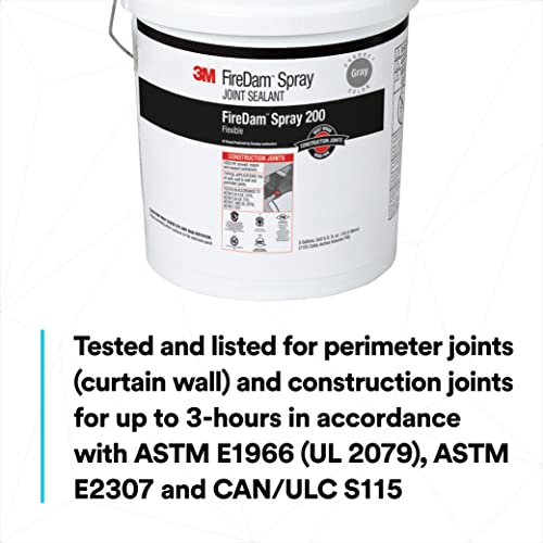3M FireDam Spray 200, Gray, 5 Gallon (Pail), Drum - color: Gray