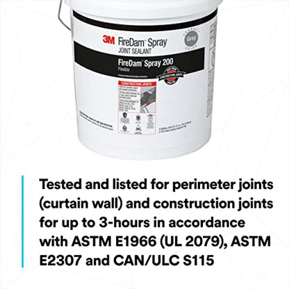 3M FireDam Spray 200, Gray, 5 Gallon (Pail), Drum - color: Gray