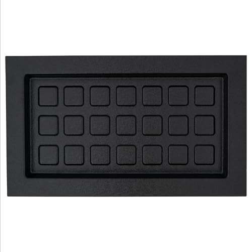 Crawl Space Recessed Foundation Vent Cover - Fits 8" H x 16" W Openings - Durable and Efficient Sealing Solution (Black) - color: Black