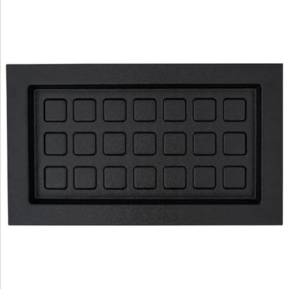 Crawl Space Recessed Foundation Vent Cover - Fits 8" H x 16" W Openings - Durable and Efficient Sealing Solution (Black) - color: Black
