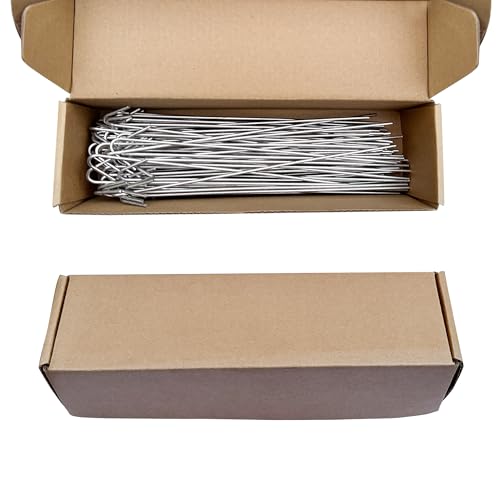 Chain Link Fence Ties 50 Packs, 8 inch Aluminum Wire Hook Ties