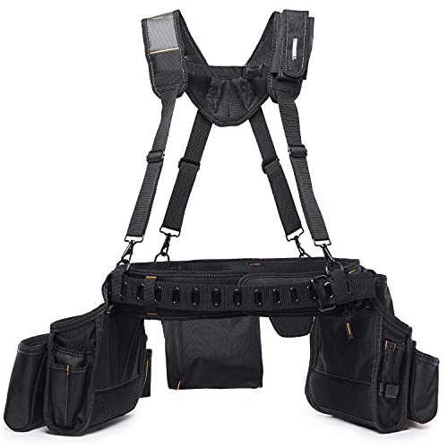 ToughBuilt - Pro Framer Suspension Rig, Tool Belt System, TB-301-6 - size: Framer Suspension Rig (Large Pouches)