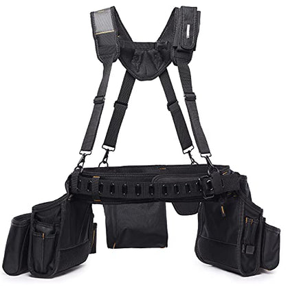 ToughBuilt - Pro Framer Suspension Rig, Tool Belt System, TB-301-6 - size: Framer Suspension Rig (Large Pouches)