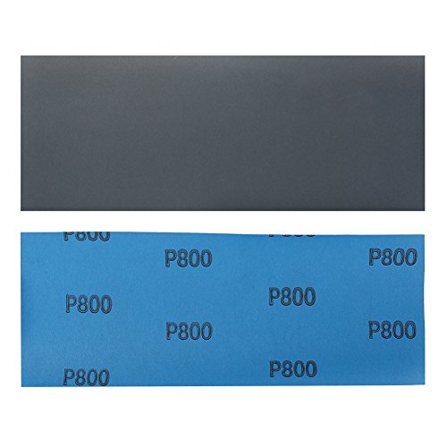 LotFancy 800 Grit Sandpaper, 45PCS, 9 x 3.6 Dry Wet Sand Paper, Silicon Carbide Sanding Sheet for Metal Automotive Wood Furniture Sanding, Polishing, Finishing - size: 800Grit