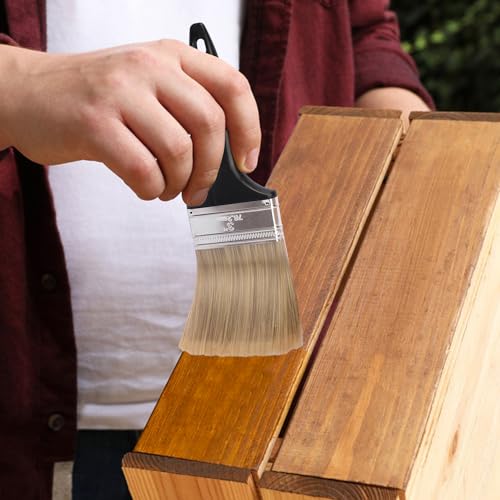 25 Pack 3 Inch Paint Brushes - A Professional Range of Wall Paint Brushes, Deck Paint Brush, and Chip Brushes - Perfect DIY Painting Tools for Your Home or Business KUKLIPJIM - size: 25 Pack 3 Inch