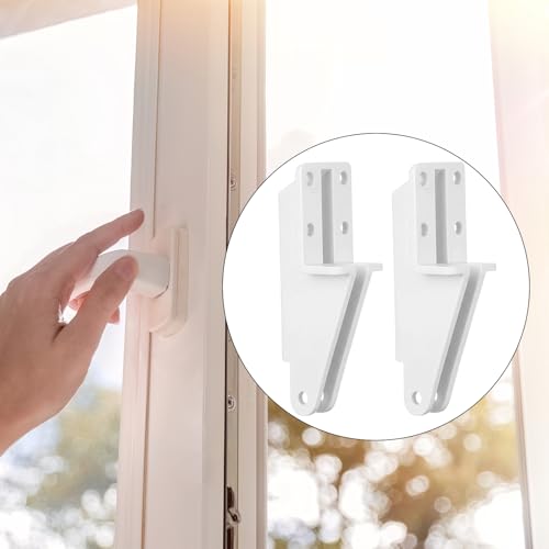 Nuanchu 2 Pack Screen Door Closer Bracket Storm Jamb Plastic Mount, White - color: White