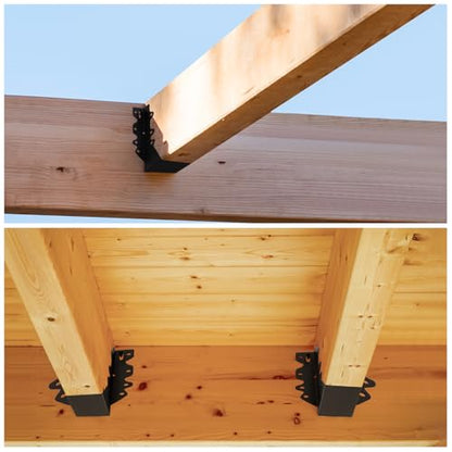 2x8 Joist Hanger 48Pcs,Q235B Steel Joist Bracket for Wood - size: 48PCS, style: 2''X8'' Joist Hanger