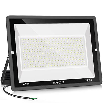 XYCN 400W LED Stadium Flood Lights Outdoor(2350W Equivalent),50000LM Super Bright LED Arena Lights 100-277V IP66 Waterproof 5000K Daylight White Commercial Lighting for Sports Fields and Counts - color: 400W led flood light