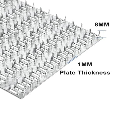 10 Pcs Truss Mending Plate 6x12, Pronged Truss Plates with Nail Teeth, Truss Brackets for Roofing Wood Connector - size: 6"x12"