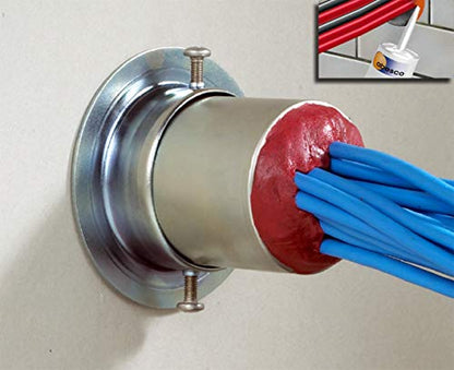 Abesco CP310 Fire Rated Acrylic Intumescent Mastic Caulk - 10.5 fl.oz - Red - color: Red, size: 10.5oz