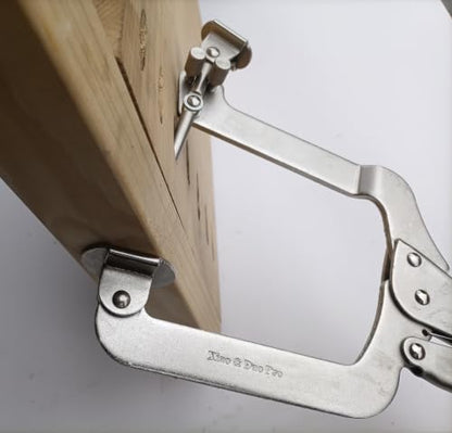 Pocket Hole Clamp 14 Inch (355mm), Right Angle, 2 Ways to Use for Hole Joinery, 1pack