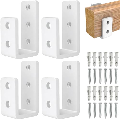 2x4 Door Barricade Brackets to Security Door Reinforcement , (4PCS) - color: 4 pack-3MM