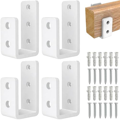 2x4 Door Barricade Brackets to Security Door Reinforcement , (4PCS) - color: 4 pack-3MM