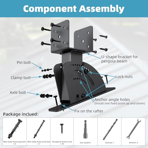 3Pcs 4x4/4x6 Heavy Duty Roof Riser Brackets Kit - style: pack of 3