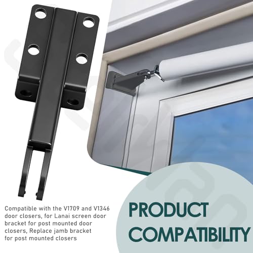 N349-324 Black Plastic Replacement Post Jamb Bracket