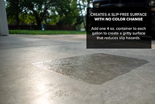 MasonryDefender Paint Additive Fine Grit 300595 - Non Slip, Clear, Floor Grip for Acrylic Sealers - 4 oz.