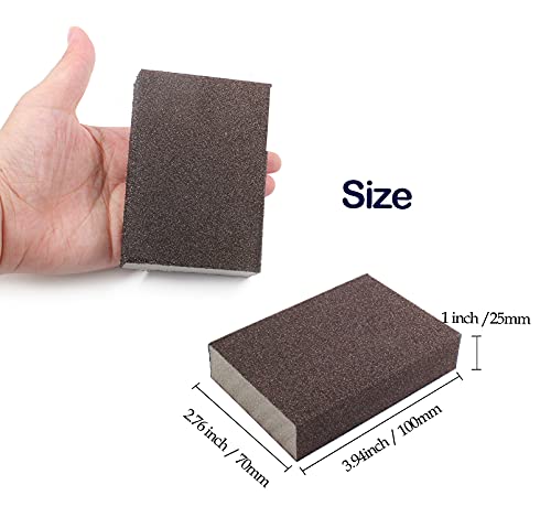 12Pcs 120 Grit Fine Sanding Block - size: 120 Grit(Fine)