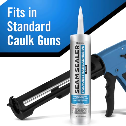 [2-Pack] Berkland Polyurethane Seam Sealer, Black - Paintable Auto Body