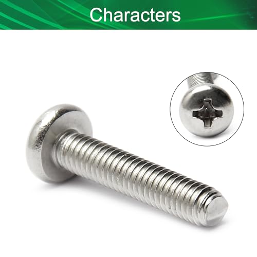30Pcs M4-0.7 x 20mm Pan Head Phillips Machine Screws - size: M4 x 20mm