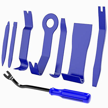 Nilight 8pcs Auto Trim Removal Tool Set No-Scratch - color: Blue, size: 8Pcs