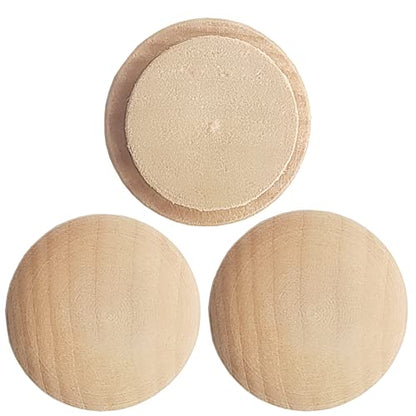 Wood Button Top Plugs 20mm/0.78inch Wood Plugs Hardwood, Screw Plug Wooden Hole Plugs Caps Screw or Screw Holes Craft Furniture Woodworking,.(25x20mm Pack of 50) - size: 20mm/0.78inch