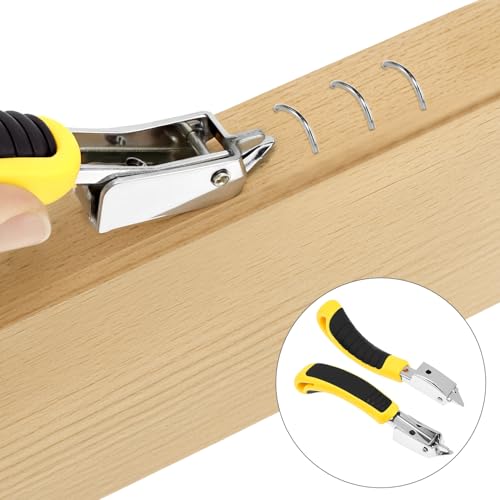 QWORK Heavy Duty Staple Remover Staple Puller Tool, 2 Pack Upholstery Staple Remover with Stainless Steel Tip for Furniture Carpet Cartons Wood Boxes Frames Floors