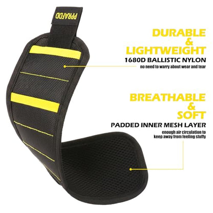PPRAFDD Magnetic Wristband for Tools, Gift for Men Stocking Stuffers