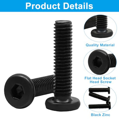 Threaded Inserts for Wood Furniture, M6, 32 Sets - size: M6