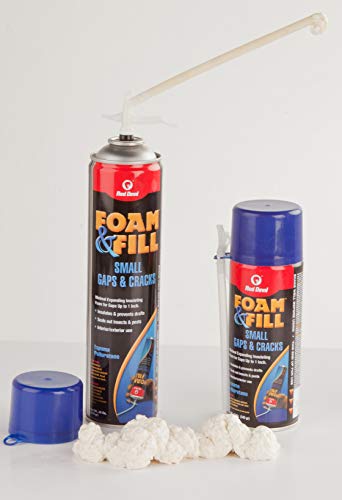 Red Devil 0920 Spray Foam & Fill Small Gaps & Cracks Expanding Insulation, Polyurethane Sealant, 20 oz, Off-White, Pack of 1 - size: 20 oz, style: Pack of 1