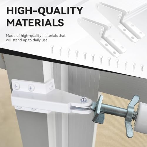 Screen Door Jamb Bracket Aluminum (White) 4.26 Inches, Door Closer Bracket