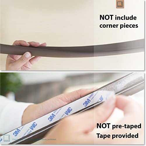 Roving Cove Furniture Edge Protector, Desk Edge Cover, Large 9ft Edge Only - color: Coffee Brown, size: Large 9 Foot (Pack of 1)