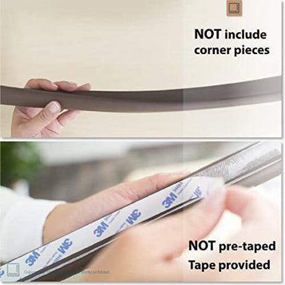 Roving Cove Furniture Edge Protector, Desk Edge Cover, Large 9ft Edge Only - color: Coffee Brown, size: Large 9 Foot (Pack of 1)