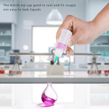 30cc Needle Glue Bottles, Precision Tip Squeeze Applicator Dispenser Bottle - size: 1 Ounces