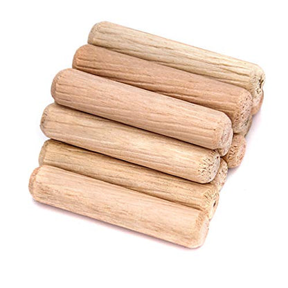 ZOENHOU 1000 PCS 6mm x 1 1/2‘’ Wooden Dowel Pins, Straight Dowel Rods Made of Hard Wood, Fluted Wood Dowel Plugs with Beveled Ends Tapered for Easy Insertion, Accessory Kit for Woodworking Furniture - size: 6mm x 1 1/2‘’