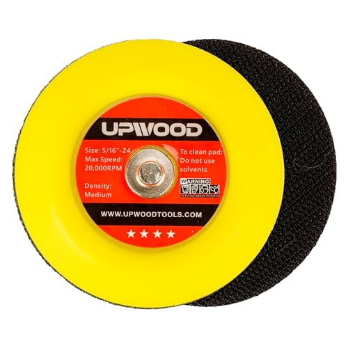 8 pcs 3 inch 5/16"-24 Thread Hook and Loop Backing Pad for Mini Air Sander Polisher - color: Hook and Loop, size: 3 inch 5/16"-24 Thread