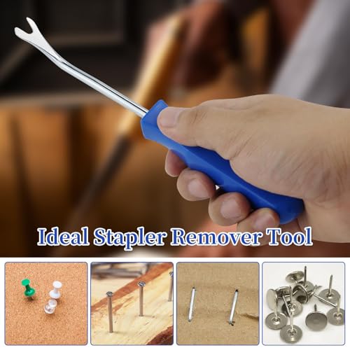 Staple Puller Tool with U tip Fastener Remover, Heavy Duty Staple Remover Staple Removers Strength Staple Puller Removing for Furniture Floor Wooden Case Carton Photo Frame Carpet Staple Remove