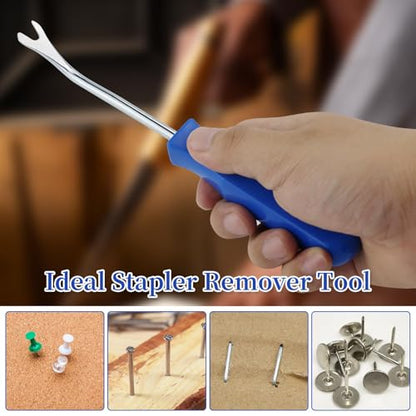 Staple Puller Tool with U tip Fastener Remover, Heavy Duty Staple Remover Staple Removers Strength Staple Puller Removing for Furniture Floor Wooden Case Carton Photo Frame Carpet Staple Remove