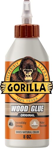 Gorilla Wood Glue, Fast Clamp, Water Resistant PVA, 8 oz - size: 8 Ounce