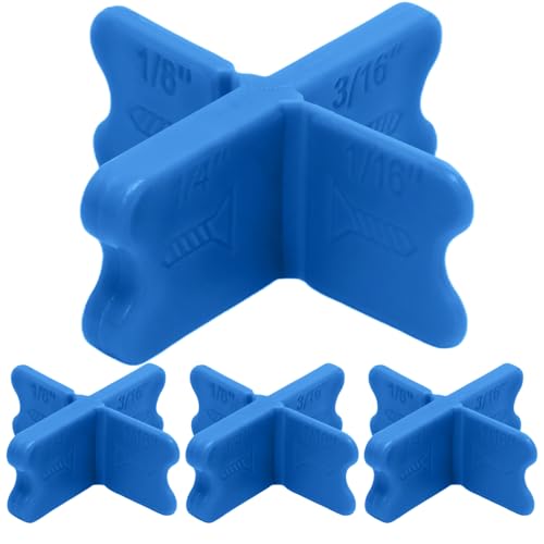 4 Pcs Deck Spacer Blue for Pressure Treated Composite Decking - color: Blue, size: 4