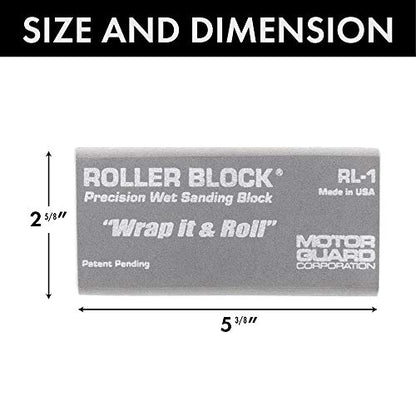 Motor Guard - Roller-Block Precision Wet Sanding Block (RL-1), One Size - style: Roller Block