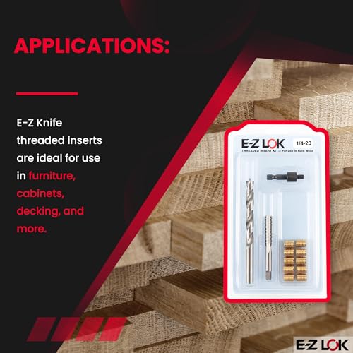 E-Z LOK Thread Repair Kit, 0.25-20 - size: 1/4-20, style: Brass