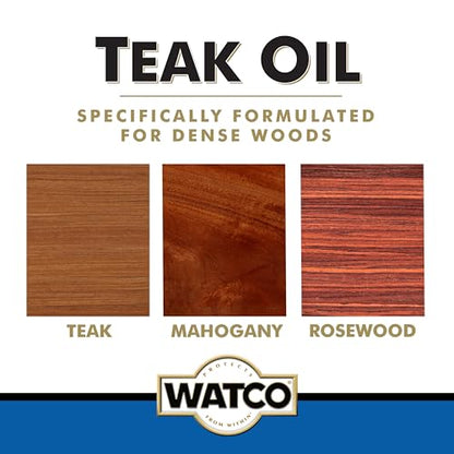 Watco Teak Oil Finish - size: 32 oz (Pack of 1)