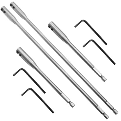 8 Packs High Carbon Steel Drill Bit Sets, 12 Inch - size: 8