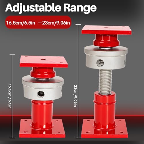 Adjustable Screw Jack Post Carbon Steel 10 Tons Max Load 16.5-23cm Height Anti-Static for Home Renovation Basement Leveling Structural Support