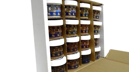 Color Putty Custom Blending Kit, Waterborne, Sixteen 3.68 oz Jars