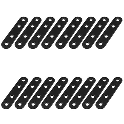 Hordion 16Pcs 3" Straight Bracket Stainless Steel Brace, Flat Mending Plate - size: 3 Inch, style: 16 Pcs
