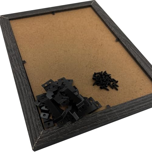 30 Pack Large Sawtooth Picture Hangers (Black, Supports 50 lbs) - color: Large Black - 30 Pack