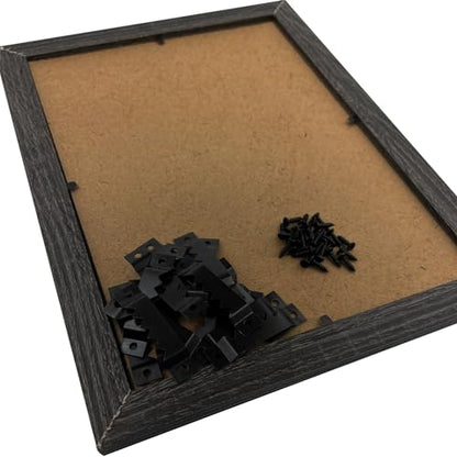 30 Pack Large Sawtooth Picture Hangers (Black, Supports 50 lbs) - color: Large Black - 30 Pack